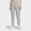 Adidas Neo Solid Color Logo High Waist Casual Sports Pants Women Pants Gray IA5010