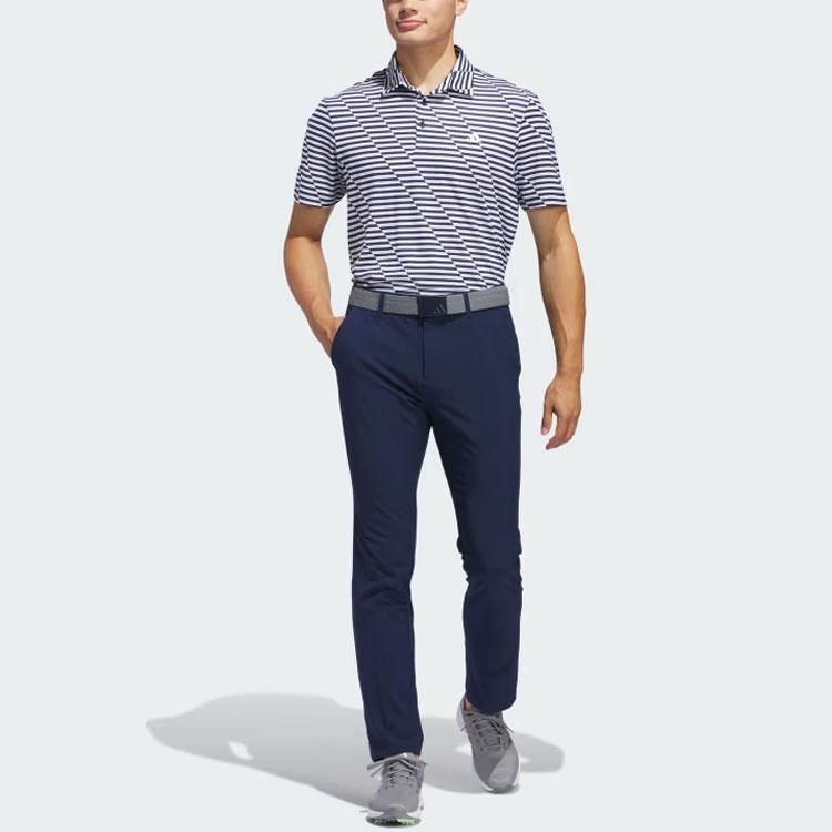 Adidas Ultimate365 Mesh Print Polo Shirt Men Polo Shirts Blue IU4393