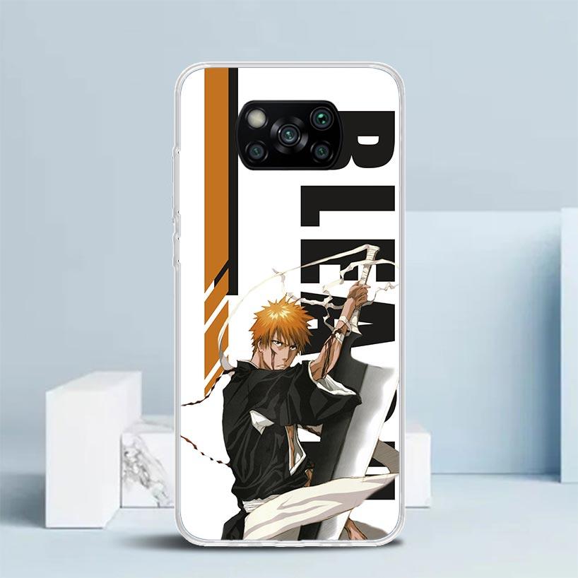 Anime Bleach Ichigo Kenpachi Phone Case For Xiaomi Poco F7 Ultra X5 X6 X7 Pro M7 Redmi 15C 15 13C 13 12C 12 10C 10 10A 9 9C 9A 9