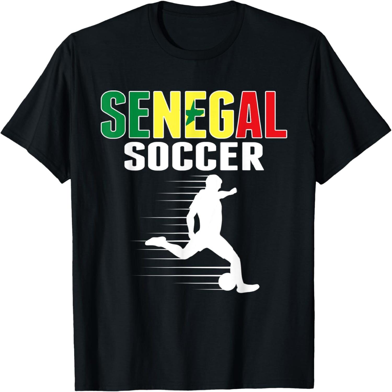 Senegal Soccer Fans Jersey - Senegalese Flag Football Lovers T-Shirt S