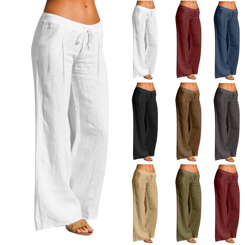 Women's Casual Loose Pants Straight Wide Leg Pants Casual Pants