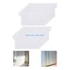 Y3NA Plastic Base Plate Set of 10 White Vertical Blind Bottom Weight Slats Accessory for Home Bedroom Office Portable Vertical