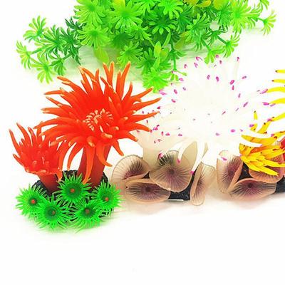 Simulação ornamento de silicone artificial coral mar árvore aquário tanque de peixes decoração paisagismo