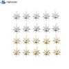10Pcs Alloy Octagonal Star Pendant Simple DIY Jewelry Making Accessories for Bracelets And Necklaces