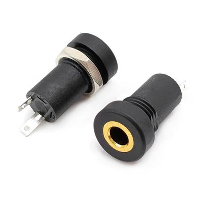 3.5MM 4Pin Audio Jack Socket Stereo 4 Pole Solder Panel Mount With Nut Connector Headphone Female Socket PJ-392A PJ392A