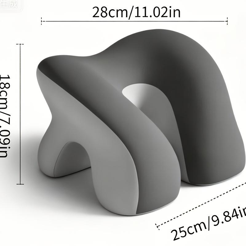 Desk Nap Pillow, Breathable Ergonomic Arm-Hole Design, Comfortable Face-Down Sleeping Pillow for Office Desk Lunch Break, Free Breathing No Pressure