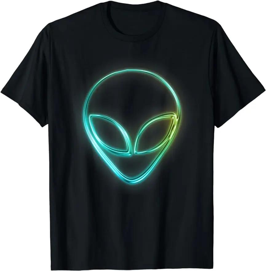 Kids Gift Idea Cute UFO Alien T-Shirt Men Short-sleev Fashion Casual Custom Printed Streetwear Male Tops Graphic Tshirts