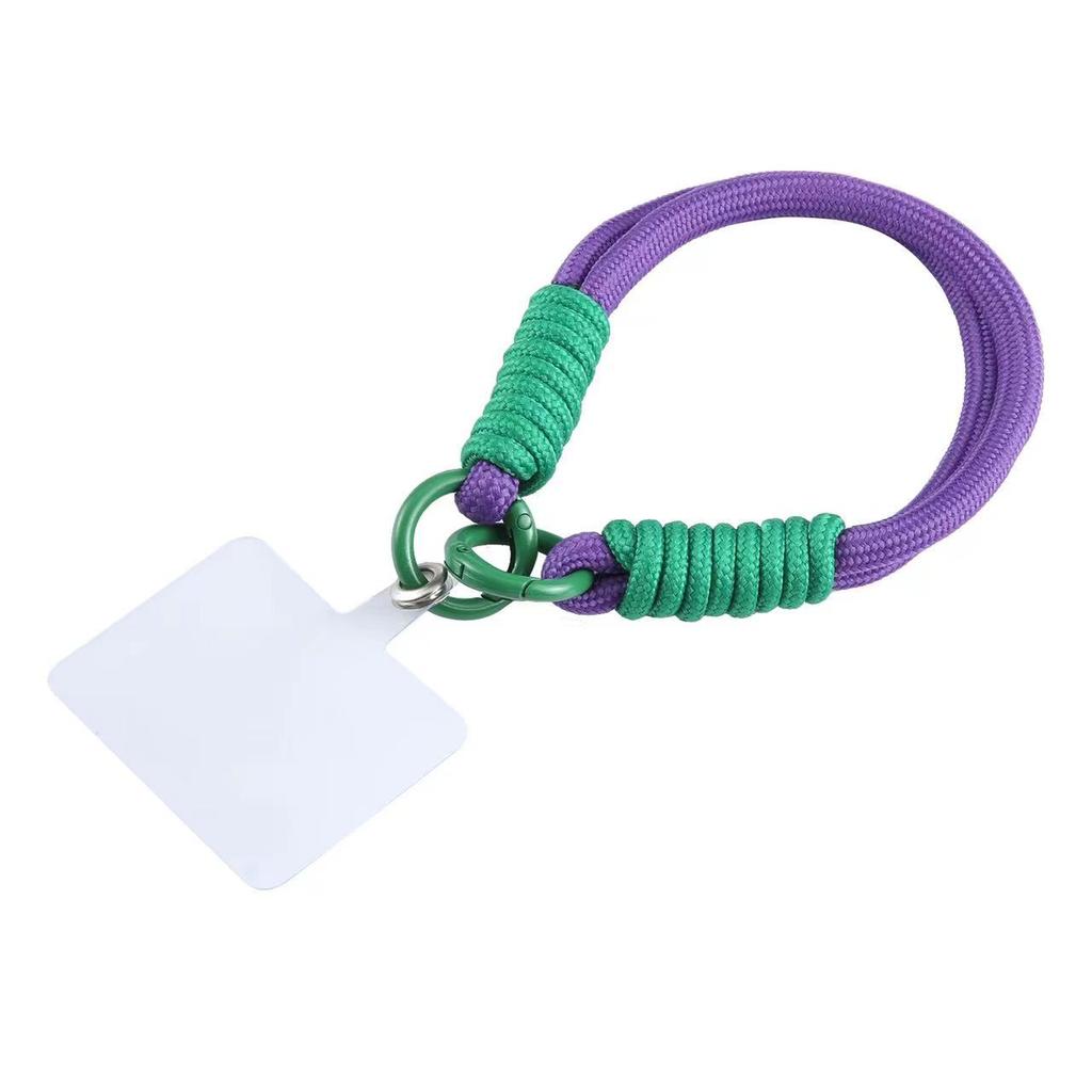 Phone Lanyard Dual-Strand Nylon 26cm Short Wrist Strap Hand Strap with Tether Tab