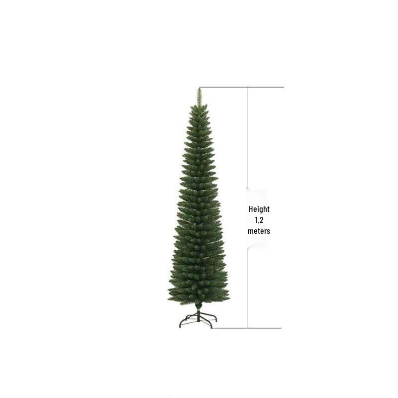 Mini Green Dense PVC Christmas Tree with Flocked Snow - Ideal for DIY Decoration