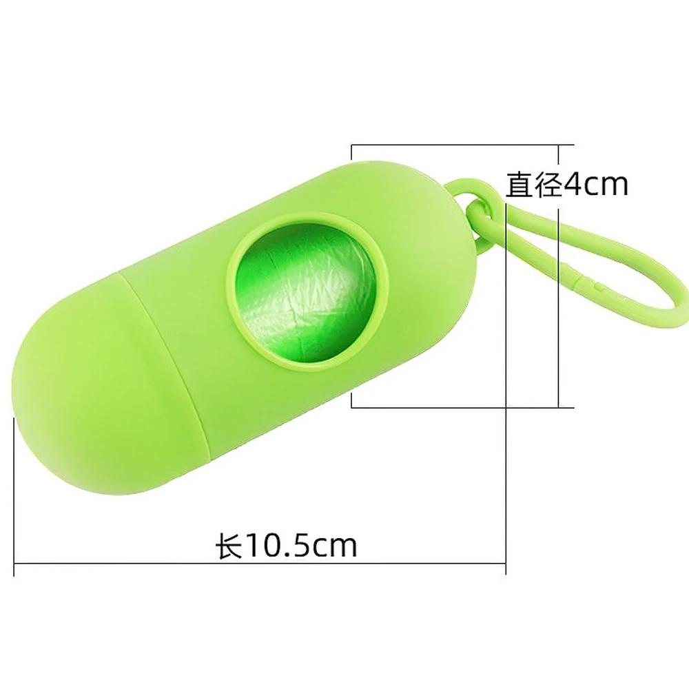 Pet Cleaning Supplies Dog Garbage Bag Bullet-shaped Portable Storage Box Toilet Pickup Garbage Bag Box