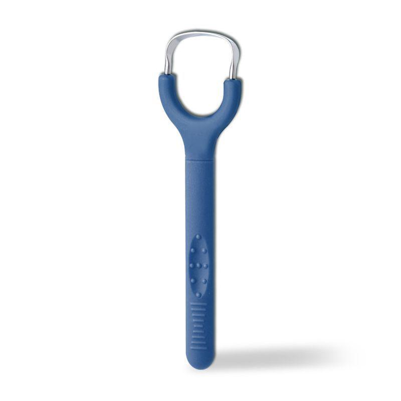 

Скребок для языка из нержавеющей стали, очиститель языка от запаха, открывающаяся ручка, U-образный открытый скребок для языка, чистка полости рта