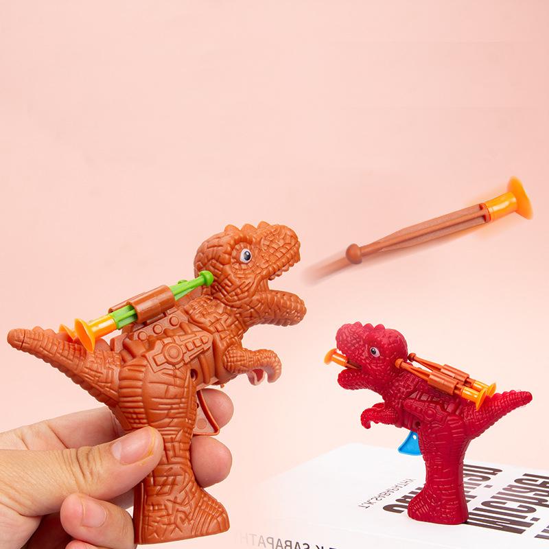 5Pcs Cute Dinosaur Soft Bullet Gun Shooting Outdoor Toys for Kids Birthday Party Favors Pinata Fillers Goodie Bags School Prizes