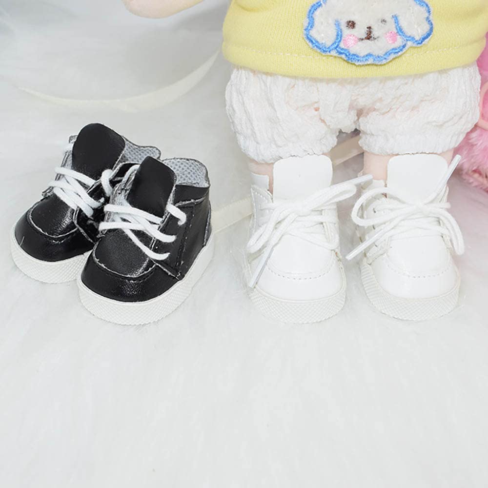 niannyyhouse 20cm Cotton Doll Shoes, Sports Shoes, Leather Shoes, Shoe Length 5.5cm, for Stuffed Animals