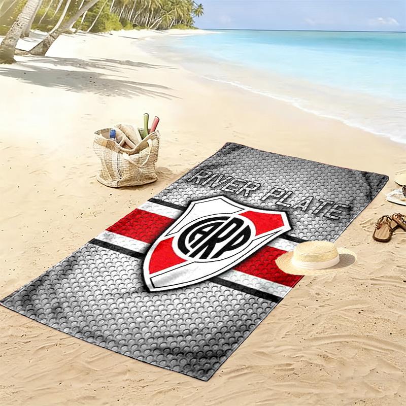 Telo da Spiaggia River Plate Stampato, Asciugatura Rapida Morbido Grande per Spiaggia Campeggio Nuoto