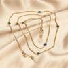 8-Color Crushed Stone Metal Eyeglass Chain: Drip Oil Design, Cross-Border Fashion
