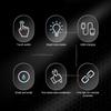 LED Car Mini Touch Light USB Charging Portable Auto Roof Ceiling Reading Night  Lamp Wireless Magnetic Decoration Ambinet Light