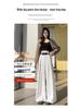 Women's Spring 2025 French-Style High-Waisted Wide-Leg Suit Pants