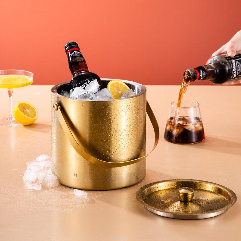 ZISIZ 304 Stainless Steel Ice Bucket