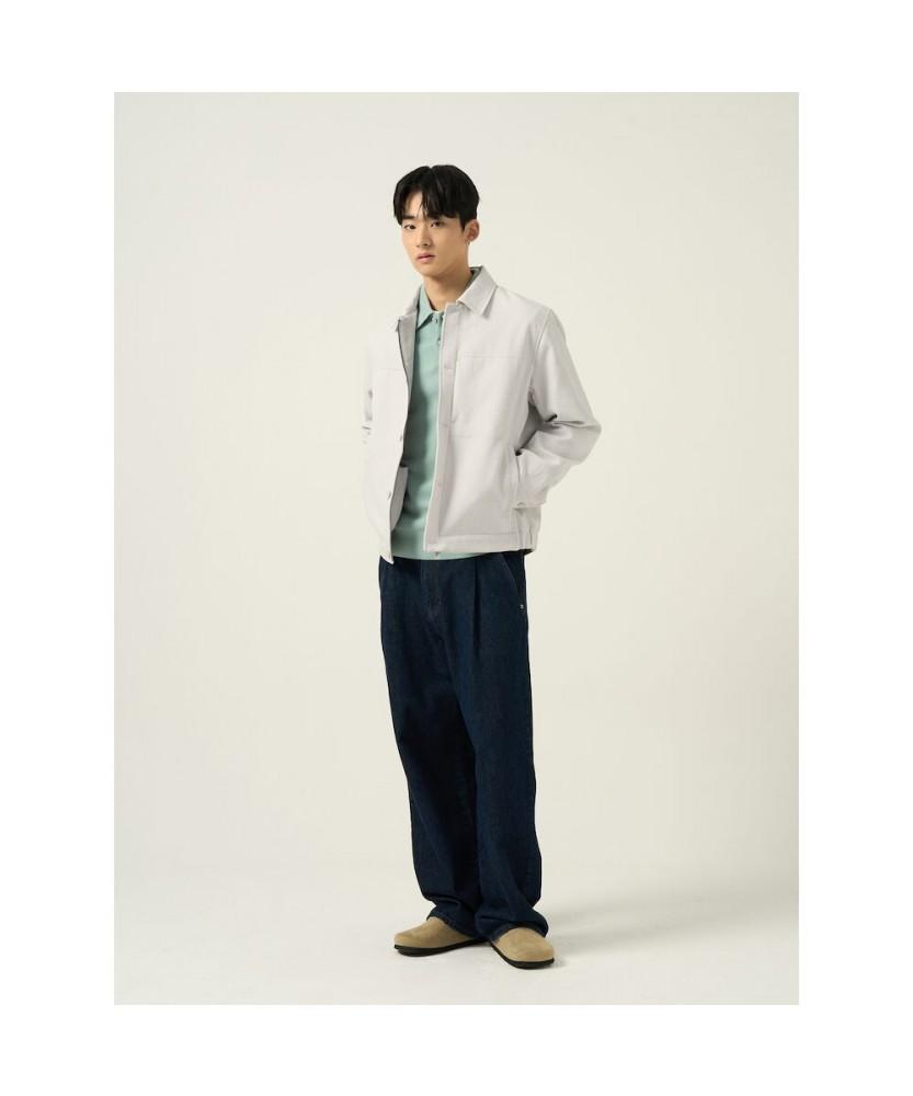 Beanpole Men Twill Banding Trucker Jacket Ivory
