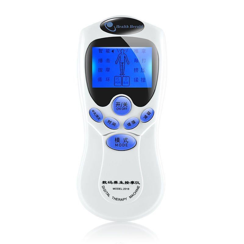 Household Multi-functional Digital Massager, Chinese and English Meridian Therapy Instrument, Electronic Pulse Acupuncture Massager