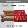 Printed Ruffled Skirt Sofa Cover Stretch Couch Slipcover Washable Furniture Protector Easy Fit Living Room Decor