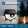 Solar Wall Lamp Motion Sensor Fence Light 270° Wide Angle IP65 Waterproof 3 Modes for Pathway Garage Deck Garden Yard