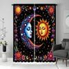 Christmas Sun God Printed Curtains Decorations Bedroom Living Room Home Decoration Curtain Polyester Ideal For Sitting