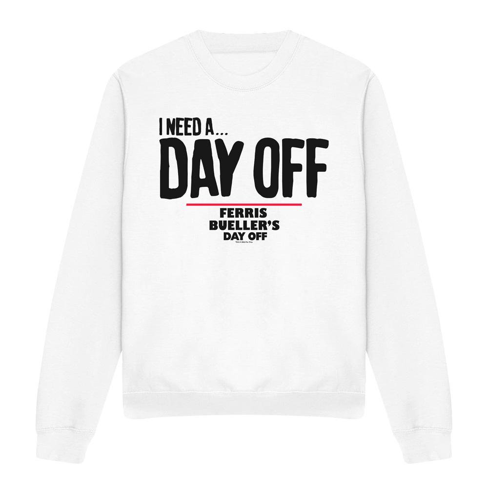 Ferris Bueller's Day Off Unisex Adult Ferris Bueller Needs A Day Off Sweatshirt