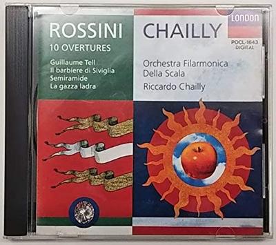 CD MILAN SKALA ORCHESTRA ROSSINI CHA  Rossini Overtures POCL1643  1996 Japan ObiClassical Used
