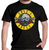 Guns N Roses T-Shirt Klassisches Logo Rock Lizenziertes T-Shirt Schwarz Neu