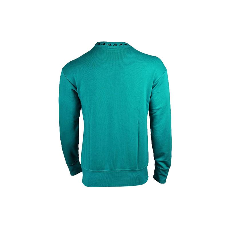 adidas Sweatshirts Men's Green Crew Neck Moderate Regular GR4255