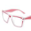 Fashion Cat Eye Dopamine Glasses Women European American Stylish Square Eyeglass Frames Anti Blue Light  Man Transparent Computer Eyeglasses