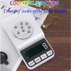 Rechargeable High Precision Digital Milligram Scale 100g/0.001g Jewelry Scale, Gram Scale, Pocket Scale, Food Scale for Powder Medicine, Gold, Gem