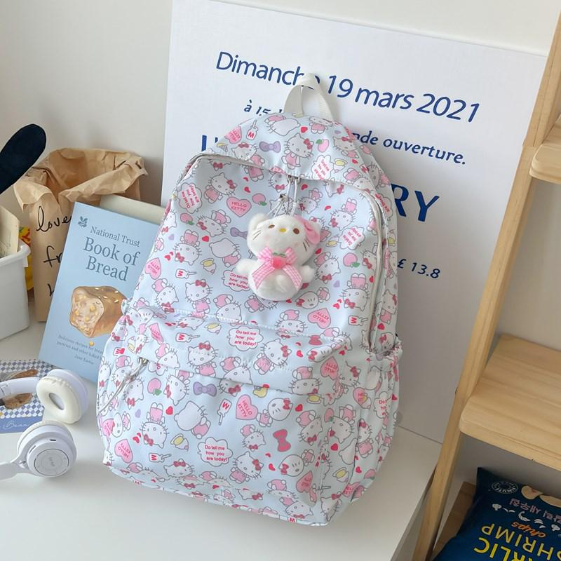 Lekki plecak Hello Kitty dla dziewcząt ze szkół podstawowych i średnich