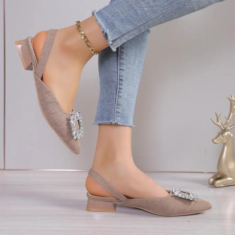 New Women Pointed Toe Designer Shoes Solid Color Knitted Shoes Casual Breathable Ballet Flats Shoes Women Loafers