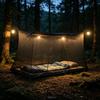 2 Pcs Mosquito Net for Bed Patio 4 Corner Mesh Canopy Large Mosquito Net with 2 Side Openings Hooks for Camping Dormitory Home Outdoor