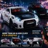 Zink Zinklegierung Körper Sportwagen Wecker LED-Anzeige Supercar Wecker Automodell Uhr Geschenk für Männer