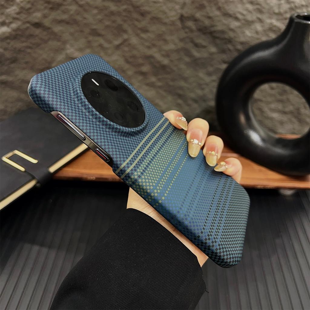 Luxusní tenký kryt na telefon s vzorem uhlíkových vláken a Kevlaru pro Honor Magic 8 Pro 7 6 Magnetický nárazuvzdorný poloviční ochranný kryt