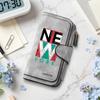 New York Printed Long Wallet Fashion Portable Casual Card Holder Durable Daily Use Purse for Women and Men
