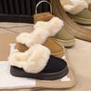 Schneestiefel Damen 2025 Winter Neu Koreanische Version mit dicker Sohle, kurzem Schaft, verdickt, zum einfachen Hineinschlüpfen, leichte Baumwollschuhe
