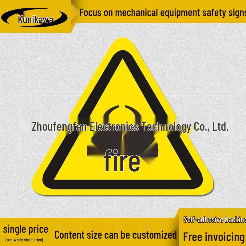 High-Temperature Laser & Corrosion Warning Label
