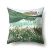Landscape oil painting printed pillow case home bedroom room decoration office seat living room sofa cushion cover 45x45cm