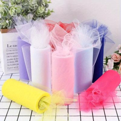 25 Yards 15cm Tulle Roll Fabric Spool Tutu Wedding Birthday Decoration Organza DIY Crafts Birthday Party Supplies