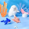 Animal Toy Electric Pet Toys Jumping Shrimp Cat Lobster Washable Stuffed Toys Vibration Sensor Cats Toy Pet Dog Teasing