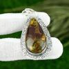 925 Sterling Silver Fruit Jasper Gemstone Wife Bezel Wedding New Pendant Jewelry