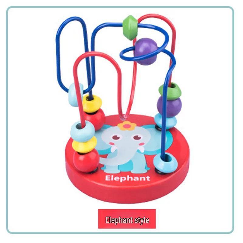 Mini Beads Wooden Building Blocks: Educational Cartoon Toy for Kids, Boys & Girls - Holiday Gift