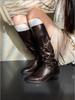 2025New High-heeled Women Boots Pointed Toe Long Boots for Women Sexy Punk Gothic Boots Paris European and American Female