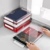Clear Document Organizers Containers Stackable File Storage Box Filing Box Paper Storage Box Portable File Organizers