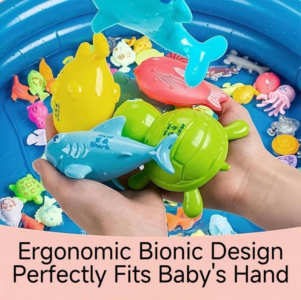 Magnetic Fishing Toy Set for Kids, Bath Water Play Toys, Educational Fishing Rod Game for Toddlers Boys Girls Early Learnin