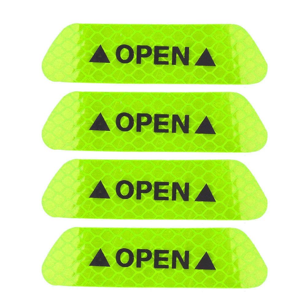 Reflective Car Door Sticker Safety Opening Warning Reflector Tape Decal Car Accessories Exterior Interior Reflector Sticker